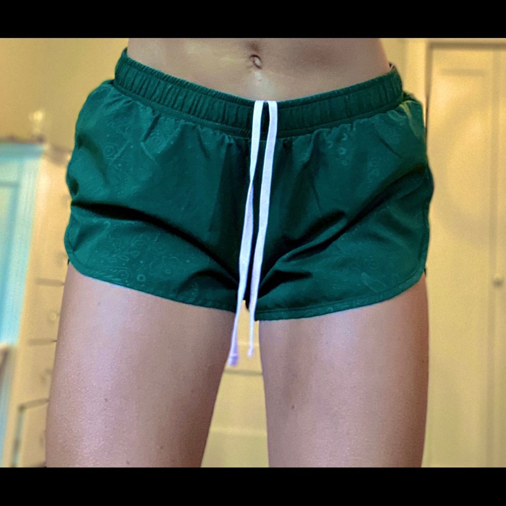 Olive Green athletic shorts